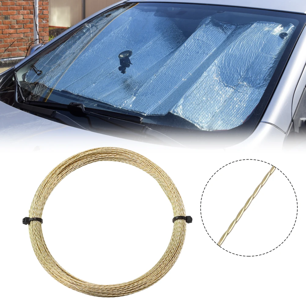 Wire Rope Car Windshield Removal Wire Gold Roll Car Accessories Cutting Braiding Line High Hardness Cut Out Braided