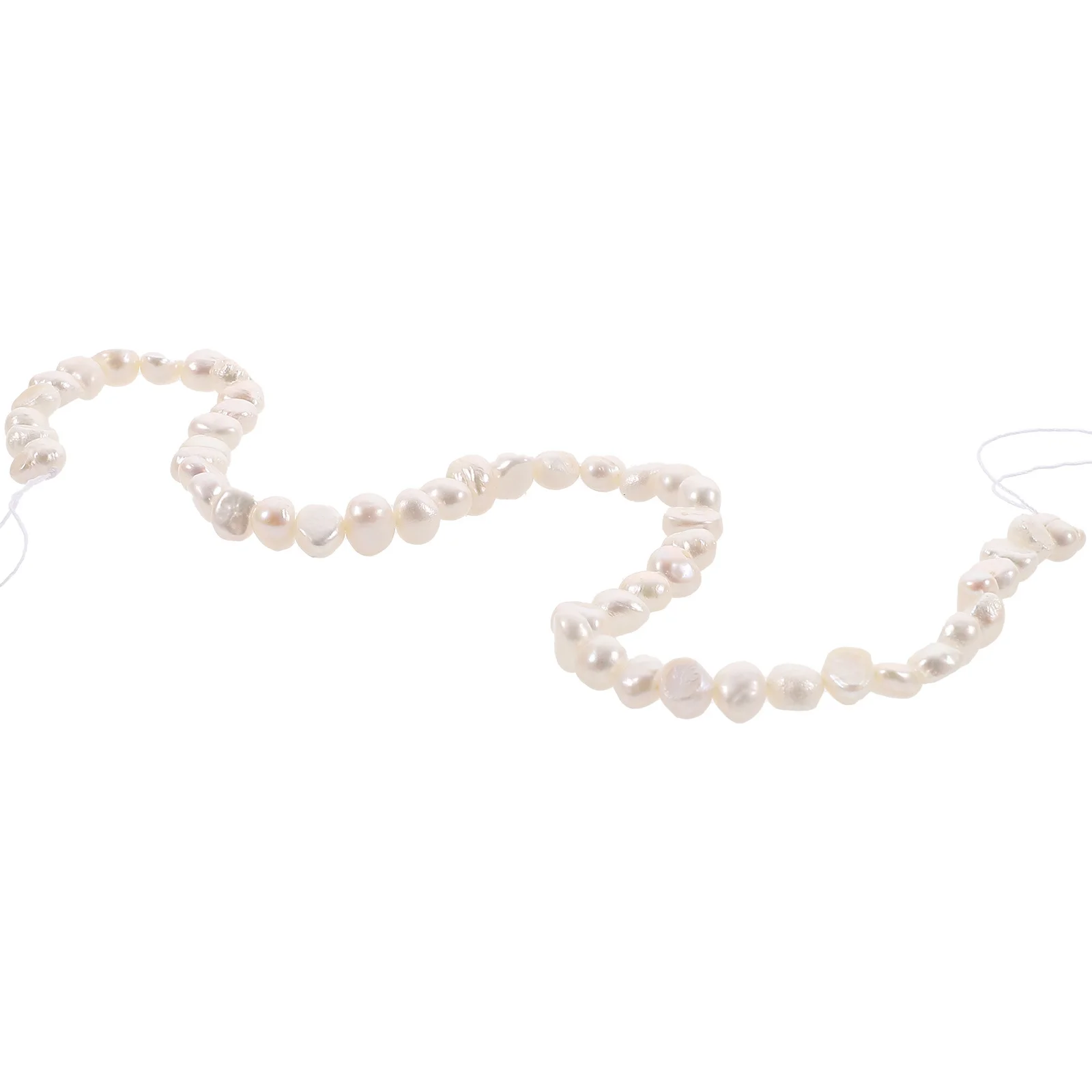 1 String of Unique Shape Pearl Bead Handmade Jewelry Spacer Bead Bracelet Natural Pearl Charm DIY Jewelry Making Supply