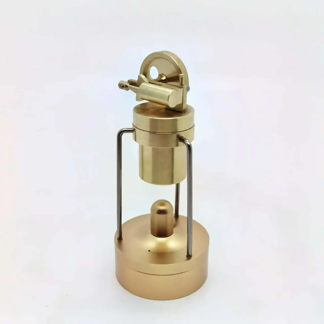 1pcs Live Steam Engine With Boiler Mini Three-Legged Swing Steam Engine Model Single Cylinder Steam Engine