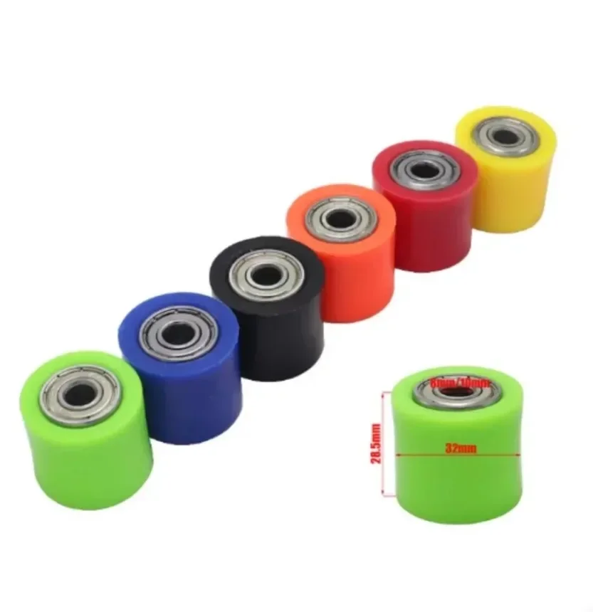 Приводная цепь 8 мм/10 мм Шкив Роликовый слайдер Направляющая колеса подходит для пит-байка Street Bike Мотоцикл CRF YZF EXC RMZ KLX 1 шт.