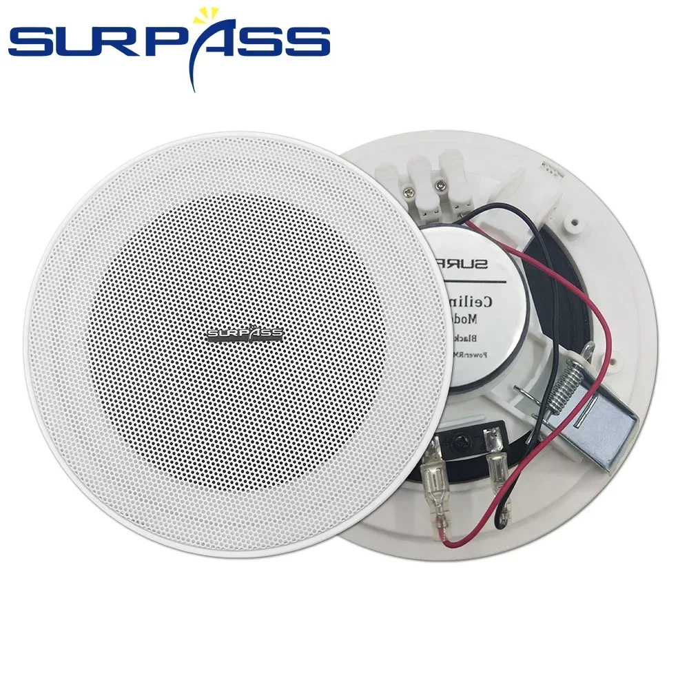 Inteligentny domowe Audio 4*20W BT wzmacniacz ścienny nagłośnienie dźwięk radia odtwarzacz System PA głośnik sufitowy tanie zestaw głośnik