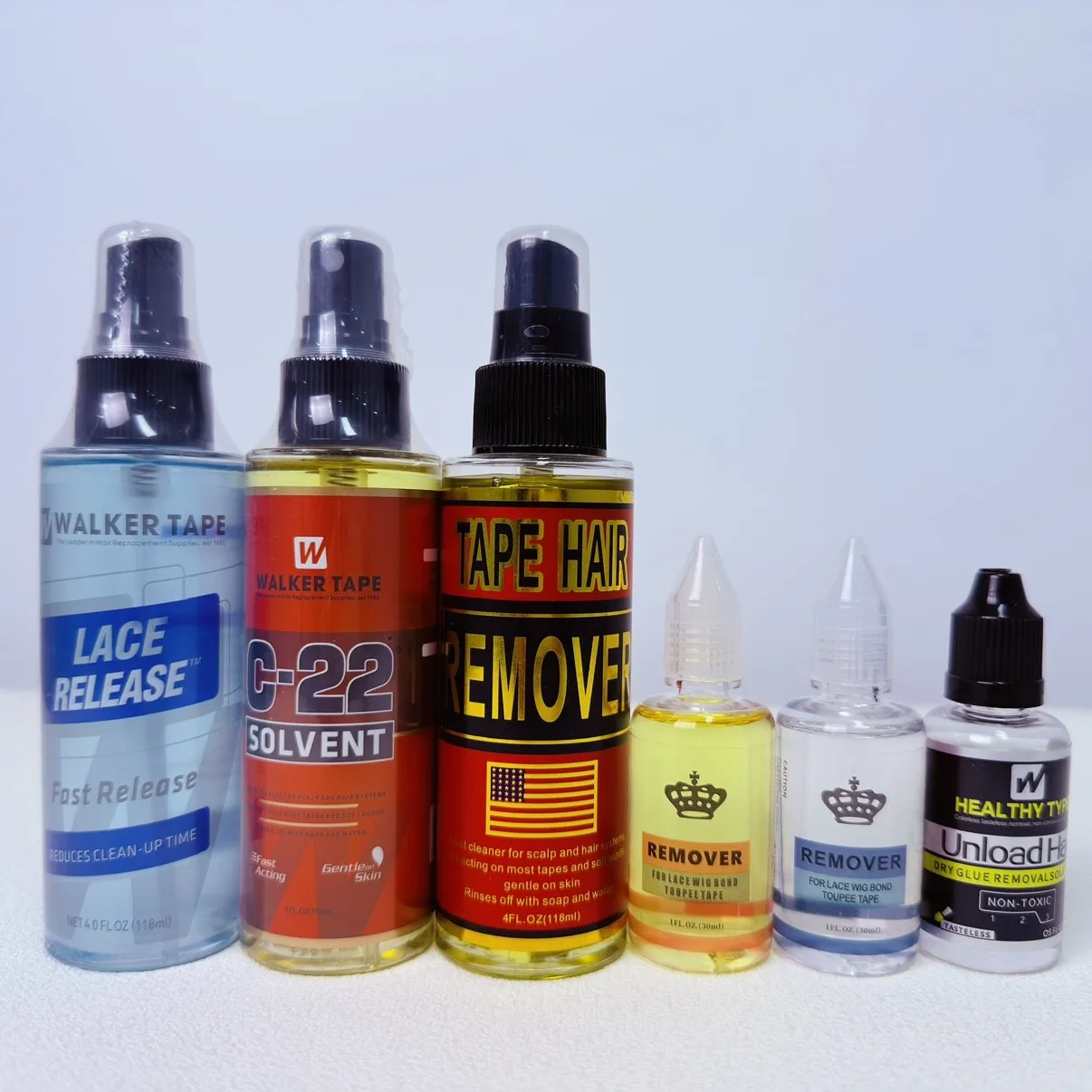 C-22/bottle Solvent Spray Remover for Lace Wigs Toupee Adhesive Removers Wig Glue Remover for Tape Hair Extensions