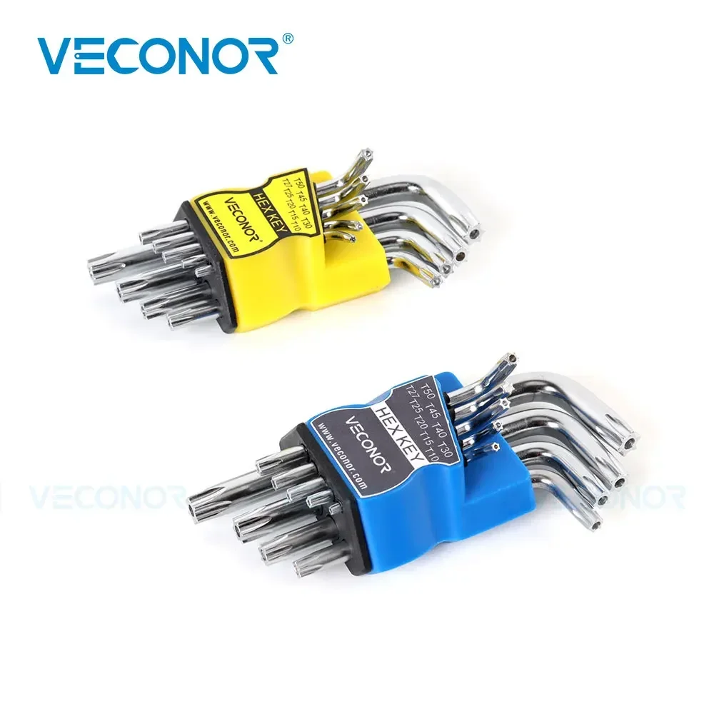Imagem -06 - Conjunto Durável Métrica Braço Curto Torx Cromo Vanádio Chave Estrela Ferramenta Manual Chave de Fenda T10 T15 T20 T25 T27 T30 T40 T45 T50 Peças