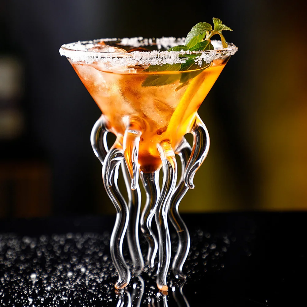 

Unique Octopus Shaped Wine Glass Creative Cocktail Goblet Party Drinking Cup Cocktail Glass Wine Glasses Drinking Glasses