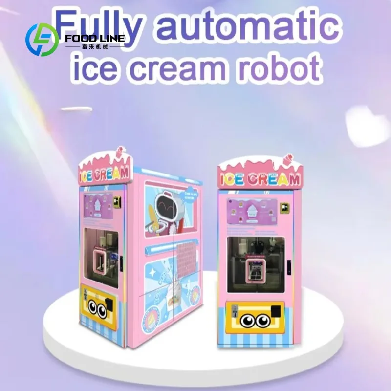 Customized Smart Automatic Smoothie Vending Machine Commercial Ice Slush Drink Making Self-Service Beverage Dispenser