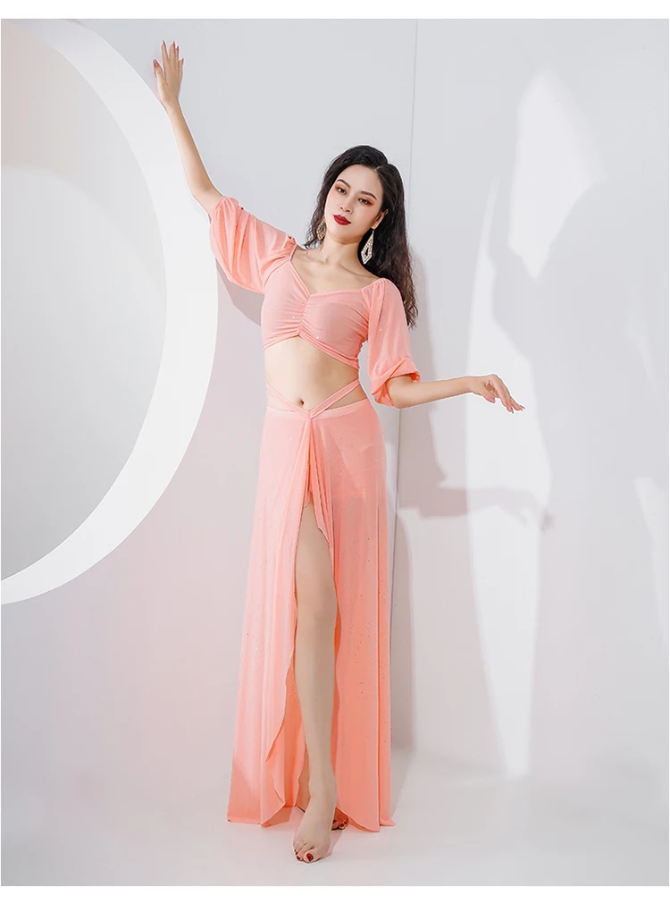 customized women's adult belly dance costumes Oriental dance practice uniforms team performance exotic dancewear skirts faldas