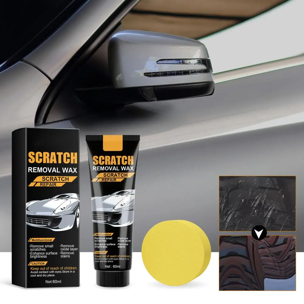 

Car Scratch Repair Paste Cleans Surface Oxide Layers & Stains Repairs Paint Scratches Improves Automotive Gloss Restores Light
