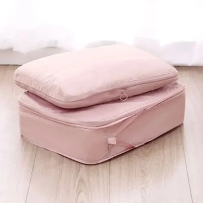 

Portable Travel Compression Packing Cubes Bag Suitcase Clothes Organizers Waterproof Luggage Storage Cases Drawer Bags