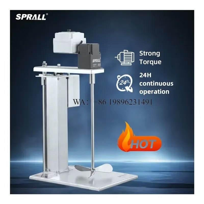 Wmwmnu for SPRALL 100L Industrial Stirrer Liquid Water-based Coating Lotion Mixing Automatic Lift Agitator Paint