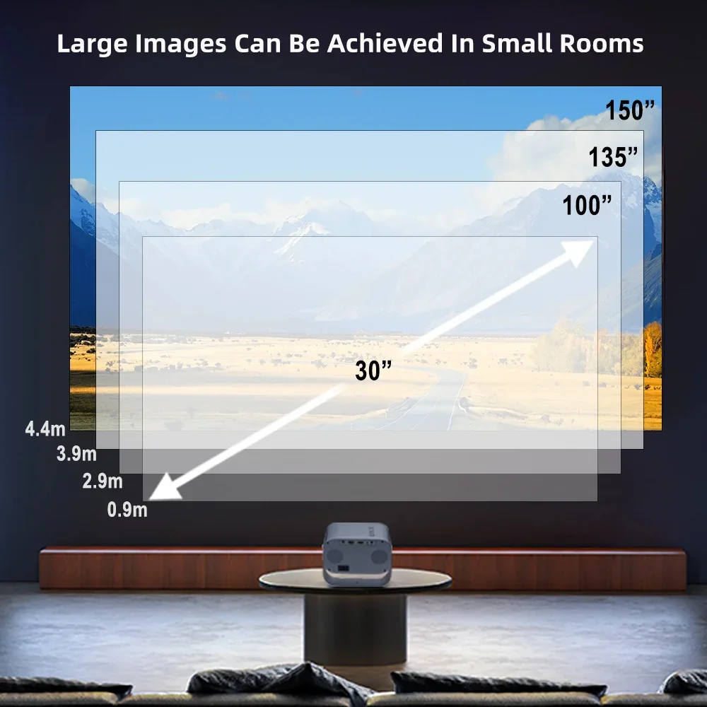 

K1W OEM ODM FHD Portable Mini Video Android 720P Smart Cheap Mini Projector 4k