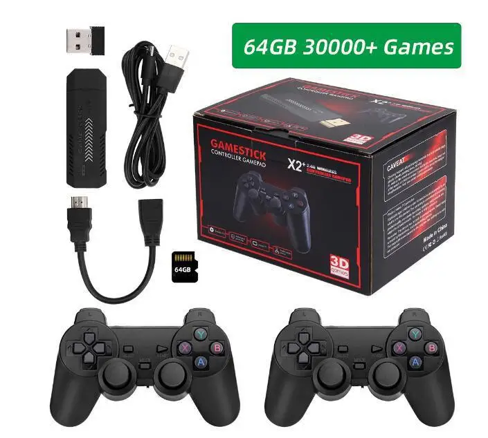 وحدة تحكم ألعاب فيديو عتيقة للأطفال ، وحدة تحكم لاسلكية ، محاكي التلفزيون ، X2 Plus ، مشغل ألعاب 4K ، 3D ، HD ، G ، من الألعاب ، GD10 برو ، هدية