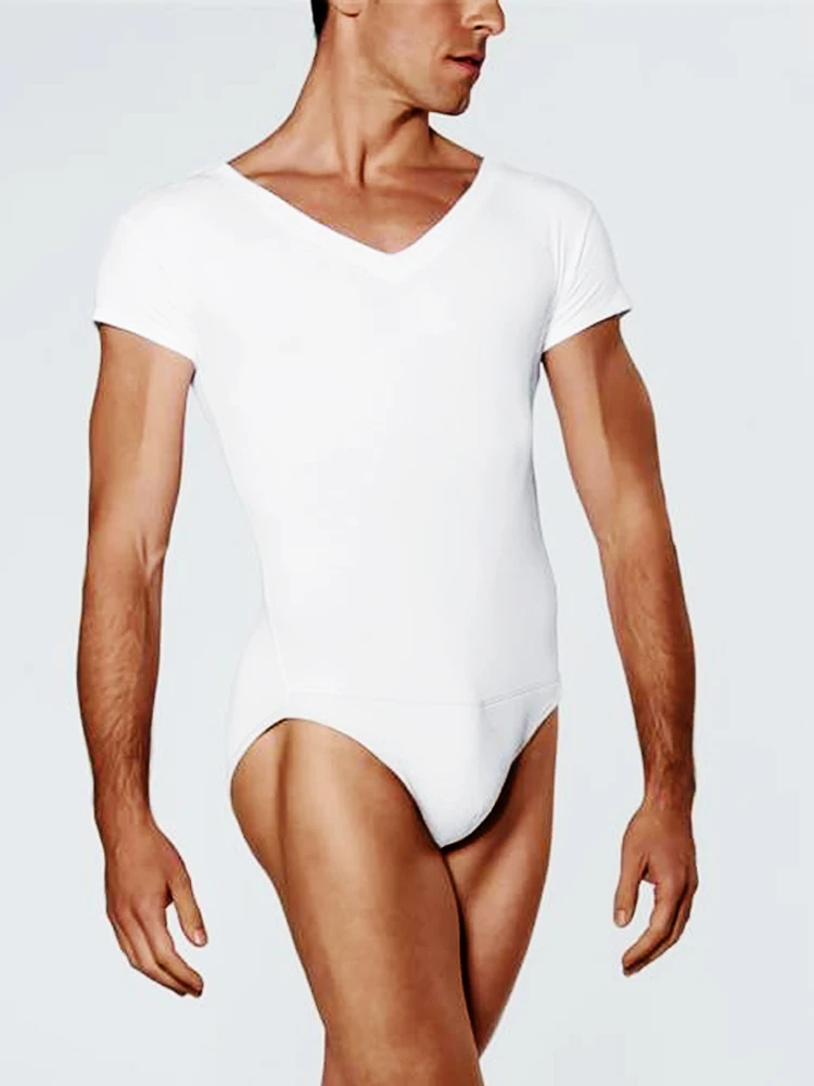 Pigiama pagliaccetto da uomo a maniche corte girocollo tinta unita slim fit body pigiama abbigliamento sportivo fitness jogging pagliaccetto basic