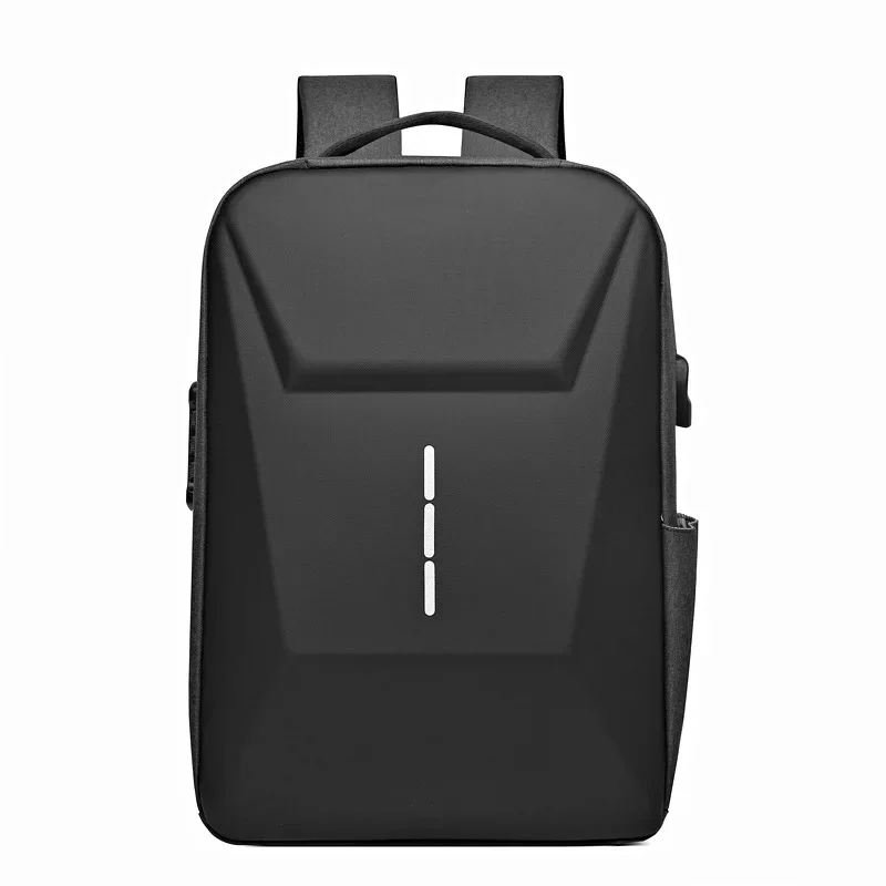 New men\'s business backpack Fashion casual hard-shell USB laptop bag Lightweight travel large capacity commuter backpack