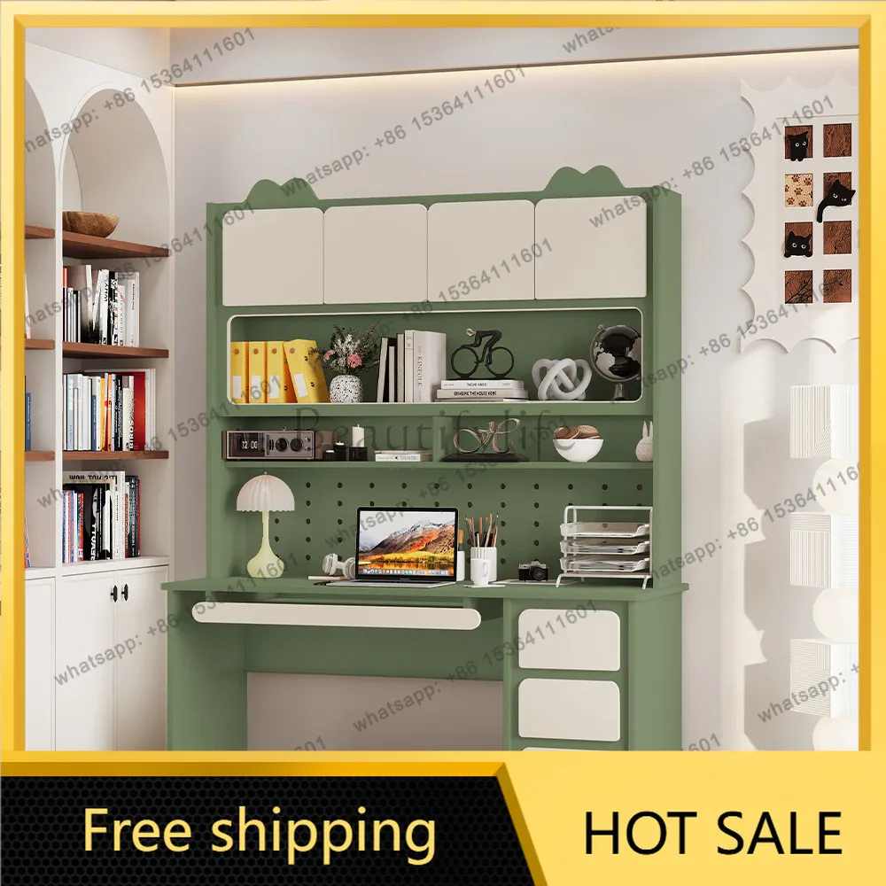 Factory Direct Sales Light Luxury Computer Desk Integrated Desk Desktop Writing Home Customization