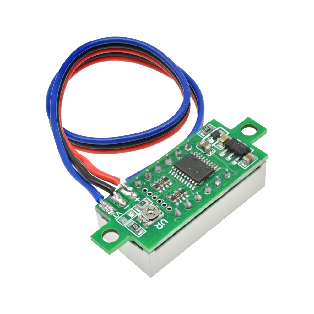 3 fili DC 0-100V 4 bit 0.36 pollici Mini voltmetro digitale DC Volt voltmetro pannello LED misuratore di tensione elettrico