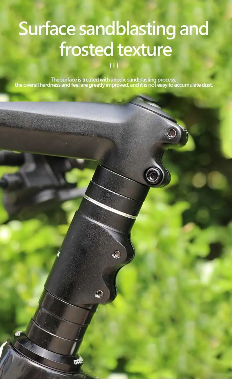 ENLEE Fahrradgabel Vorbau Höhe Extender Lenker Rise Up Adapter Aluminiumlegierung Höhe Spacer Fahrradzubehör 210 mm 28,6 mm – Detail 1