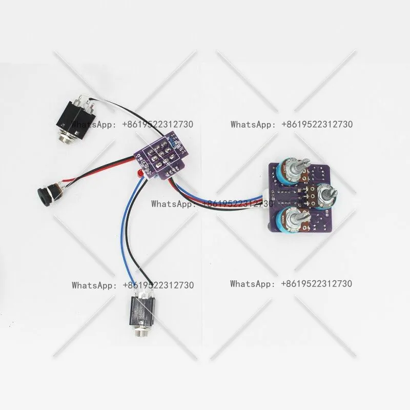 DIY handmade guitar effect Zone wah replica fixed wah sound monolithic effect circuit board view 2