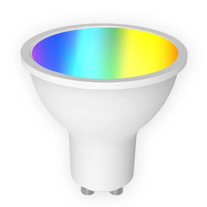 WiFi Tuya Smart Home LED Spotlight: RGBCW Color-Tunable, App & Voice Controlled, Timing Function, GU10 Light Cup