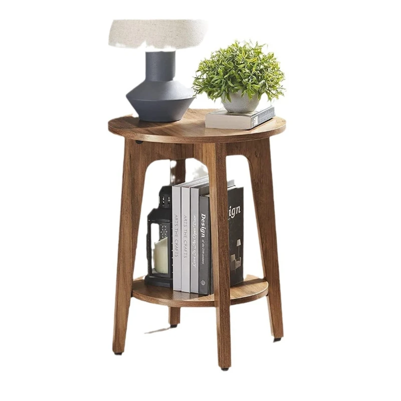 

Open storage creative small round table living room bedroom coffee table