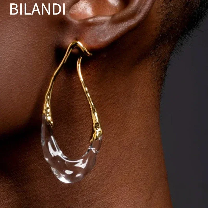 Bilandi Modern Jewelry European and American Design Irregular Earrings For Women Party Gifts Exaggerative Ear Accessories