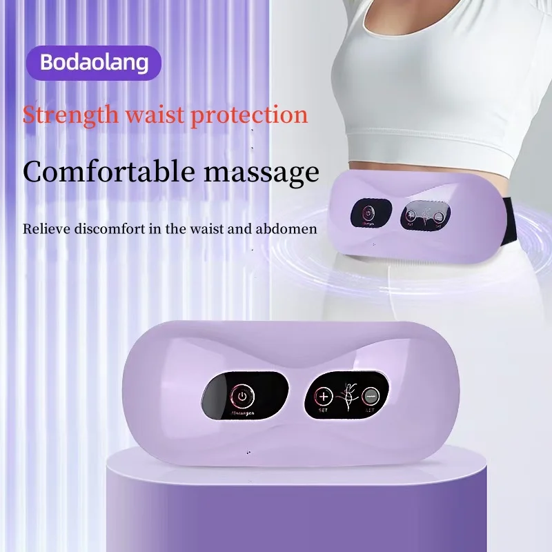 European and American Hot-selling New Massager Massage Belt Fitness Equipment Home Rechargeable Shake Machine to Reduce Belly Multi-functional Waist Massager Fat Removal Machine Slimming Massage Two-in-one