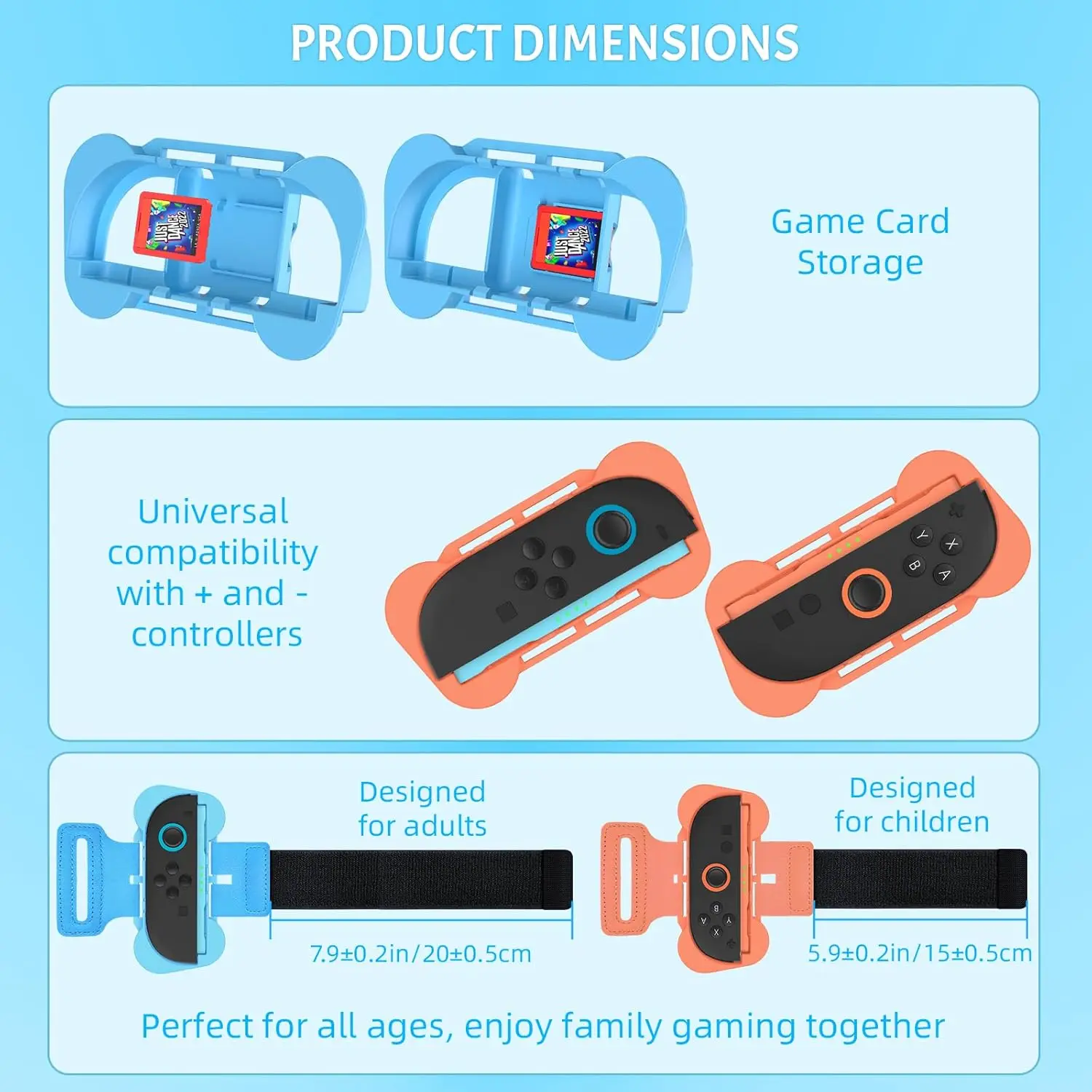 Wrist Strap Compatible with Nintendo Switch 2 Joy-Con,Upgraded Adjustable Elastic Straps Just Dance for Nintendo Accessaries