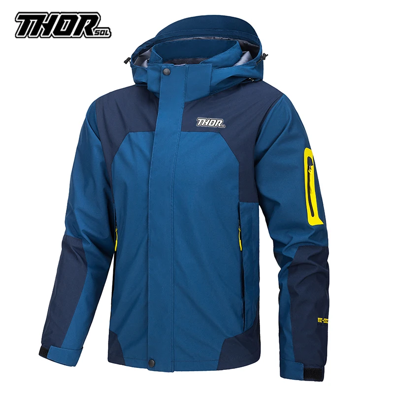 THORSOL męskie wodoodporne kurtki rowerowe Mtb Bike wiatroszczelna motocyklowa wiatrówka odzież rowerowa Chaqueta nieprzepuszczalna Para Hombre