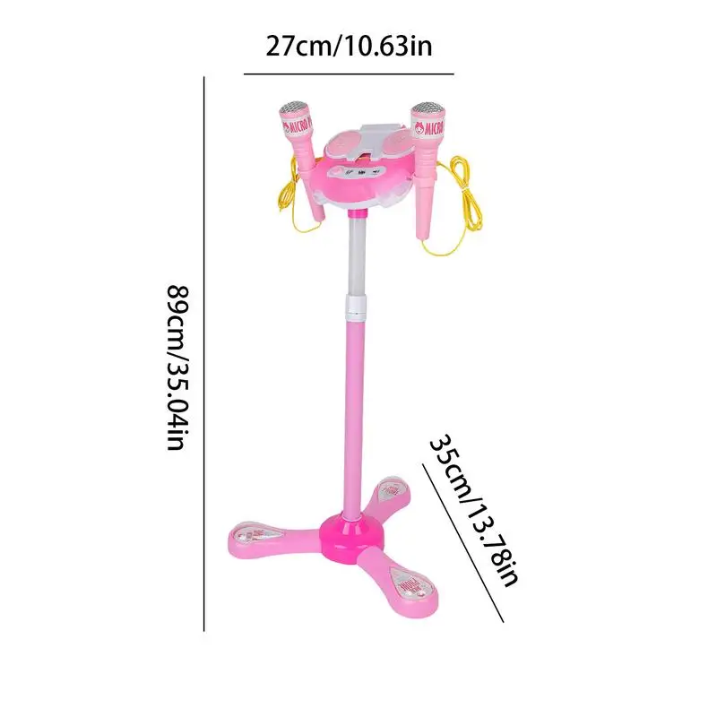 Children's Microphone With Stand Microphone Stand Playset Microphone Stand Playset Kids Standing Microphone Microphone Toys With