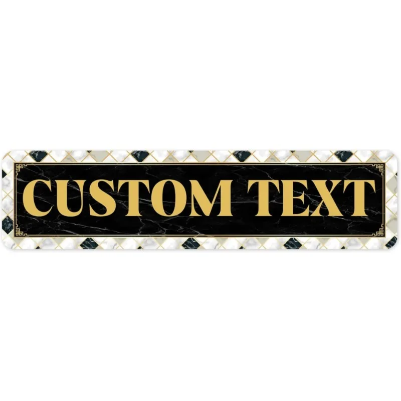 علامة شارع معدنية مخصصة | نص شخصي، هدية الهالوين وعيد الميلاد، ديكور منزلي داخلي/خارجي #5