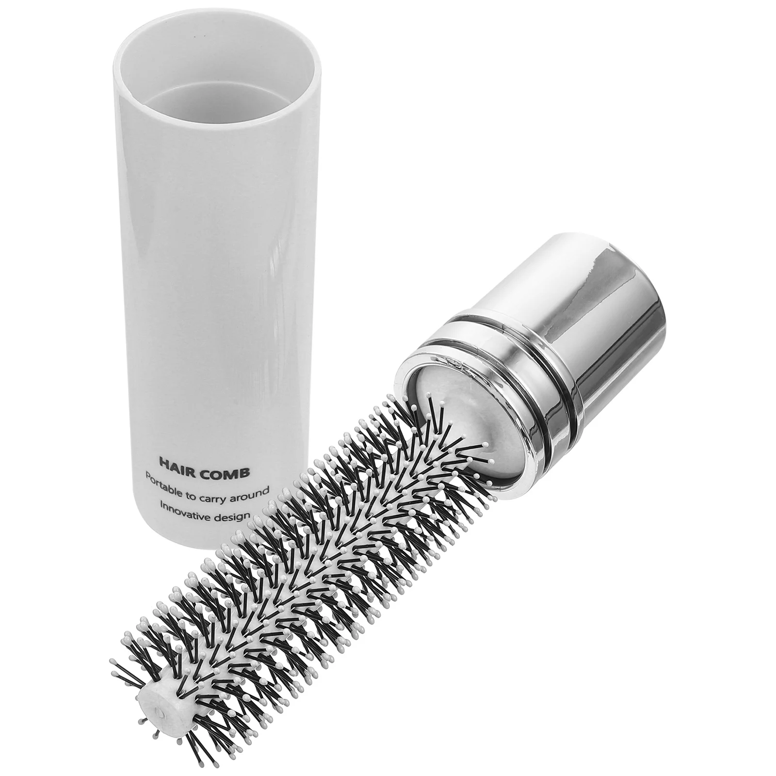 

Portable Curling Comb Retractable Round for Women Pocket Bristles Roll Hairbrush Roller Brush Blow Drying Curl Training Round
