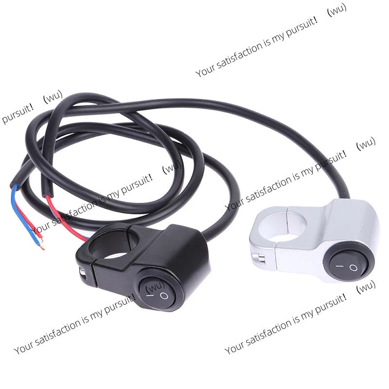 ZOCI-Motorcycle Handlebar Headlight ON/OFF Switch Scooter ATV Aluminum Alloy 2-Wire Black Light Waterproof Switchs 12V