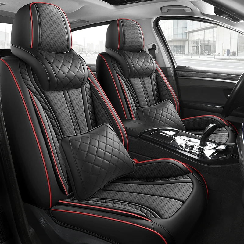 Universal Car Seat Cover Set Front Rear Cushion Comfortable Breathable Protector Mat Four Seasons Pad Auto Interior Accessories