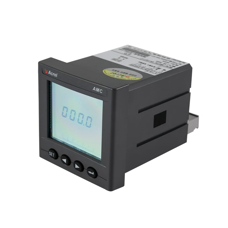 Acrel AMC72L-DV Panel Mounted LCD Display RS485 Modbus-RTU 1-Channel DC Electrical Voltage Meter