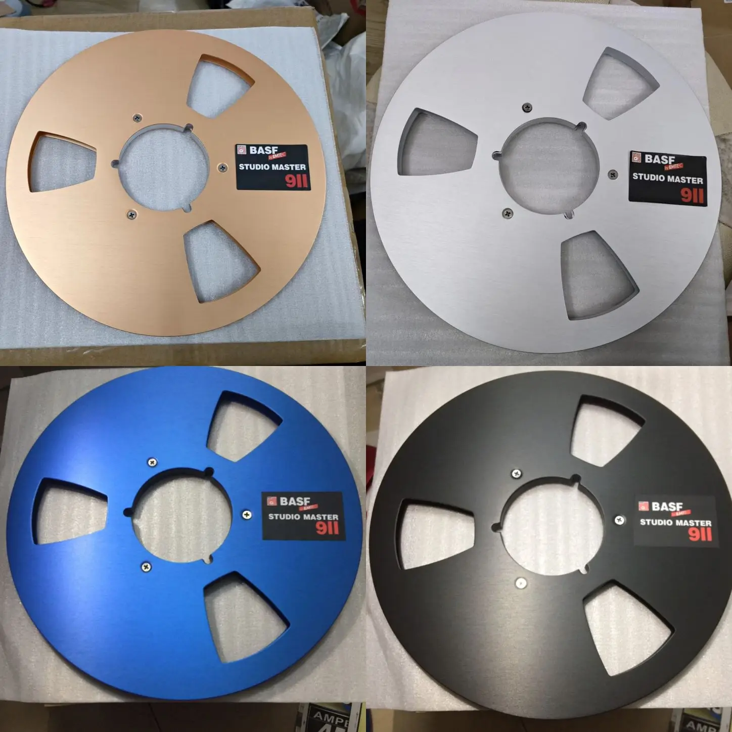 BASF 10 inch open reel tape empty reel aluminum reel tape