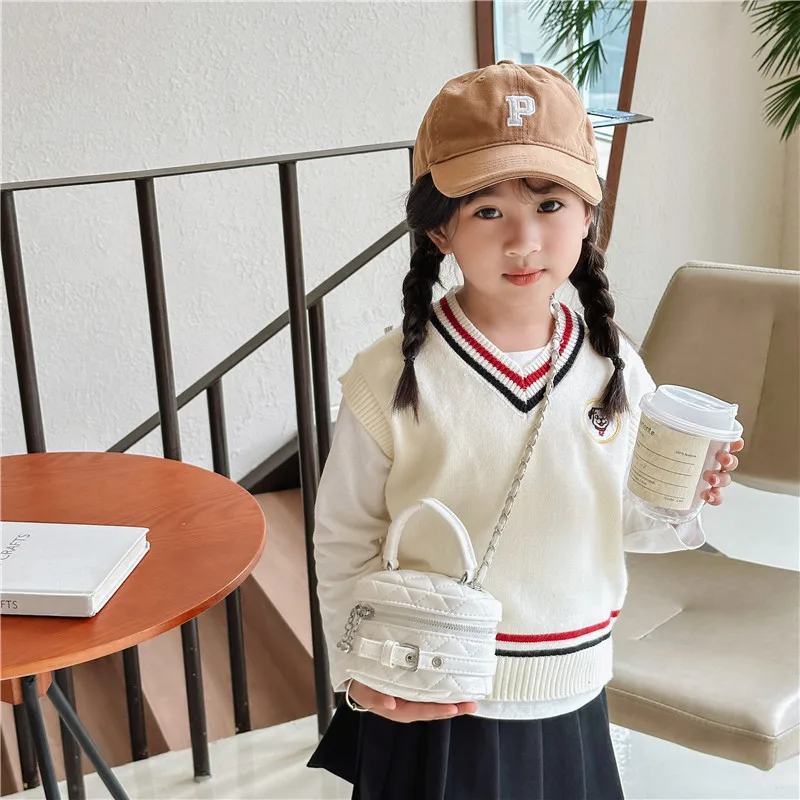 Children Messenger Bag Fashionable Mother Kid Bags for Girl Trendy Wallet Crossbody Bag Solid Handbag Bolsas Para Niños Mochila