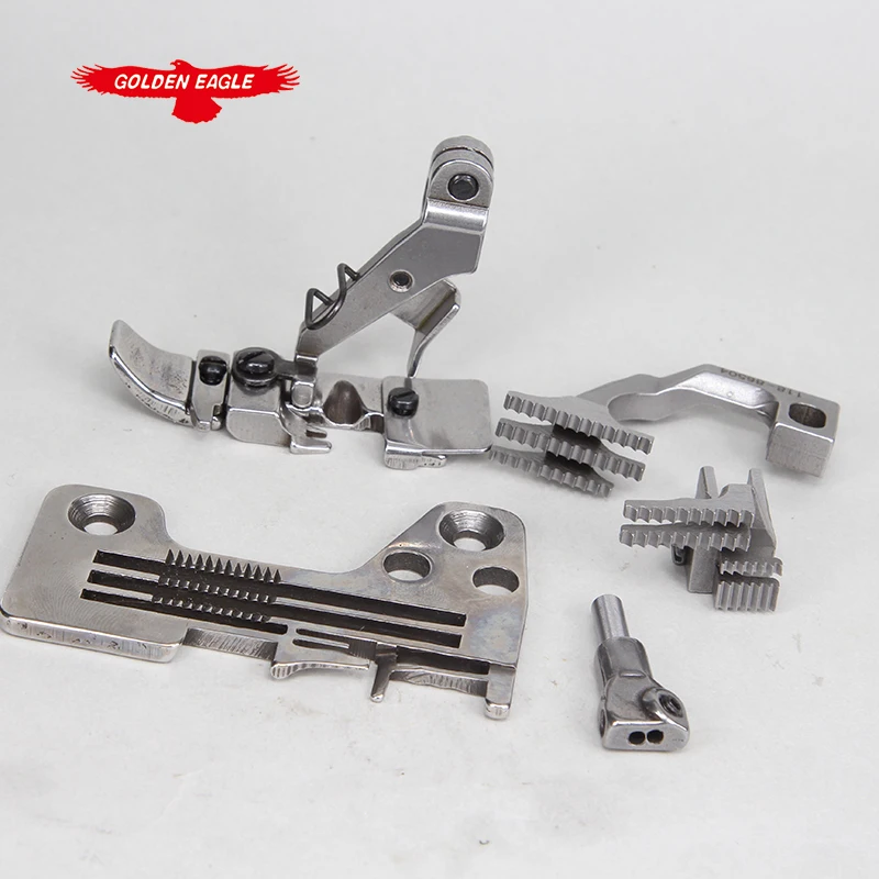 For JUKI2514 Four-Wire Three-Row Needle Plate Tooth Pressure Foot Sewing Machine Accessories