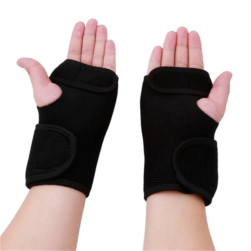 Splint Sprains Arthritis Band Belt Wrist Support Brace Wristband Carpal Tunnel Support Thumb Wrist Pain Hand Bandage Black Glove