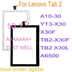 AAAA+10.1 inch Touch For Lenovo Tab 2 A10-30 YT3-X30 X30F TB2-X30F TB2 X30L A6500 Screen Digitizer Glass Panel Replacement Parts