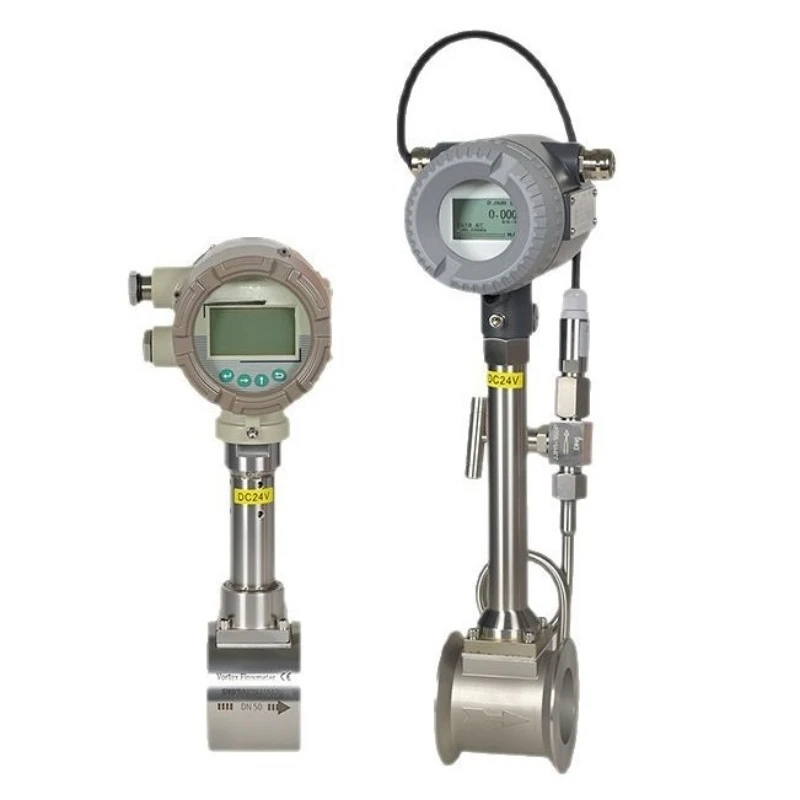 High precision vortex flowmeter gas meter natural gas vapor compressed air temperature and pressure compensation explosion-proof