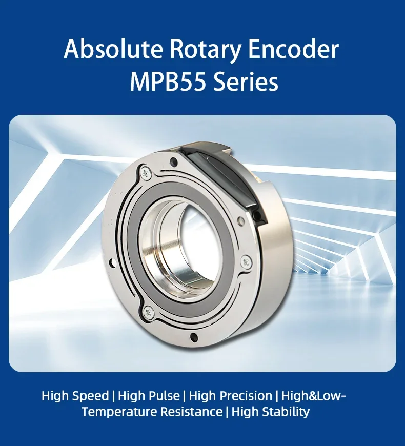 New release Hengxiang encoder absolute multi hollow through shaft 14-24mm MPB55 absolute rotary encoder for motor