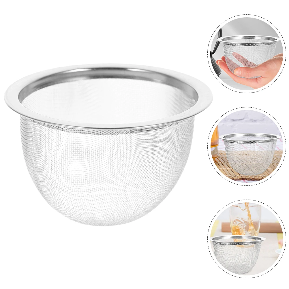 

6 Pcs Tea 8x5cm Stainless Steel Strainers for Teapots Mesh Infuser Basket Loose Leaf Tea Coffee Seasoning