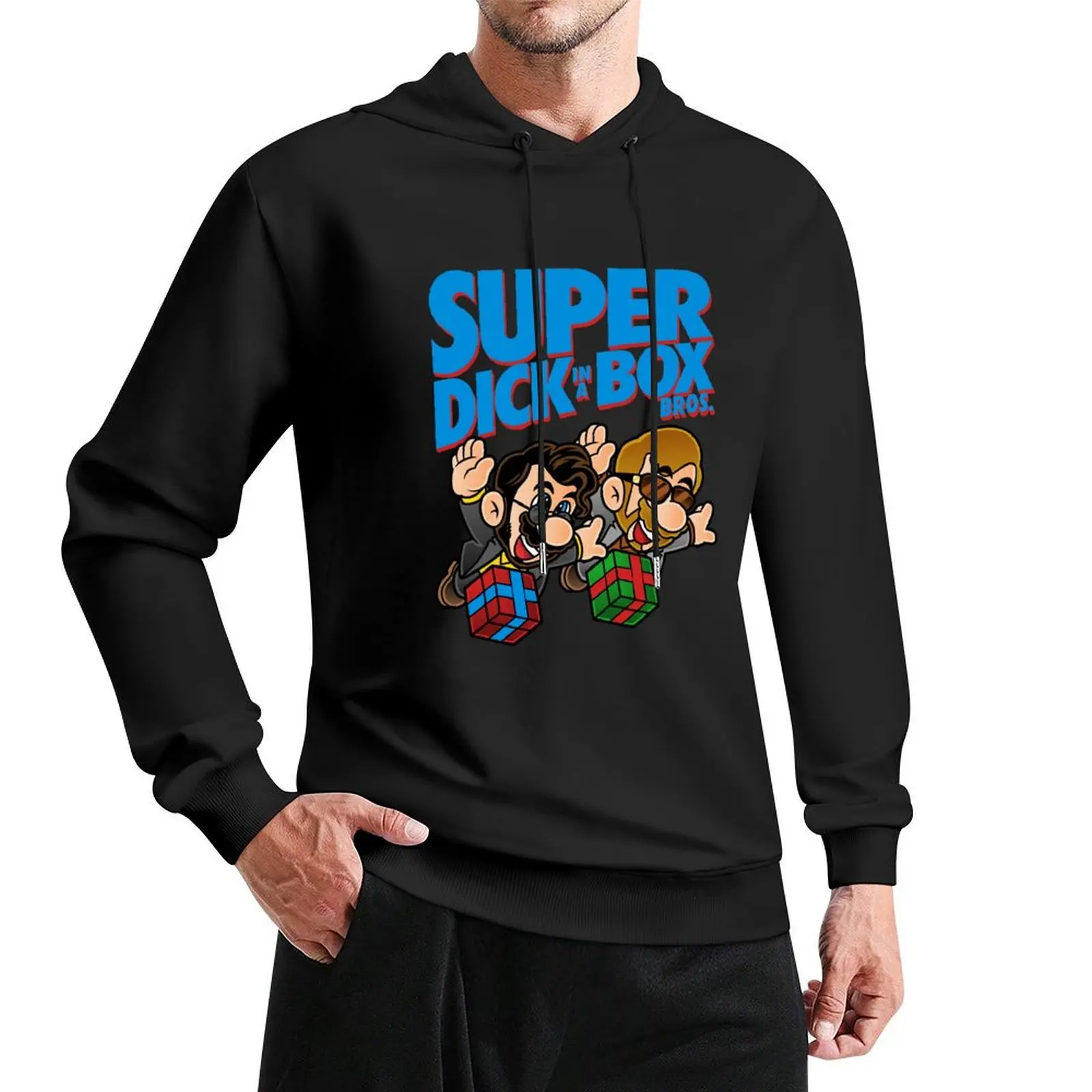 Super Dick in a Box Bros Pullover Hoodie anime clothes oversized hoodie