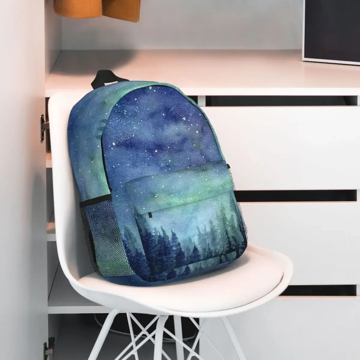 Sac à dos Galaxy aurores boréales pour garçons et filles, cartable d'école pour enfants, sac à dos de voyage, sac initié, grande capacité, mode