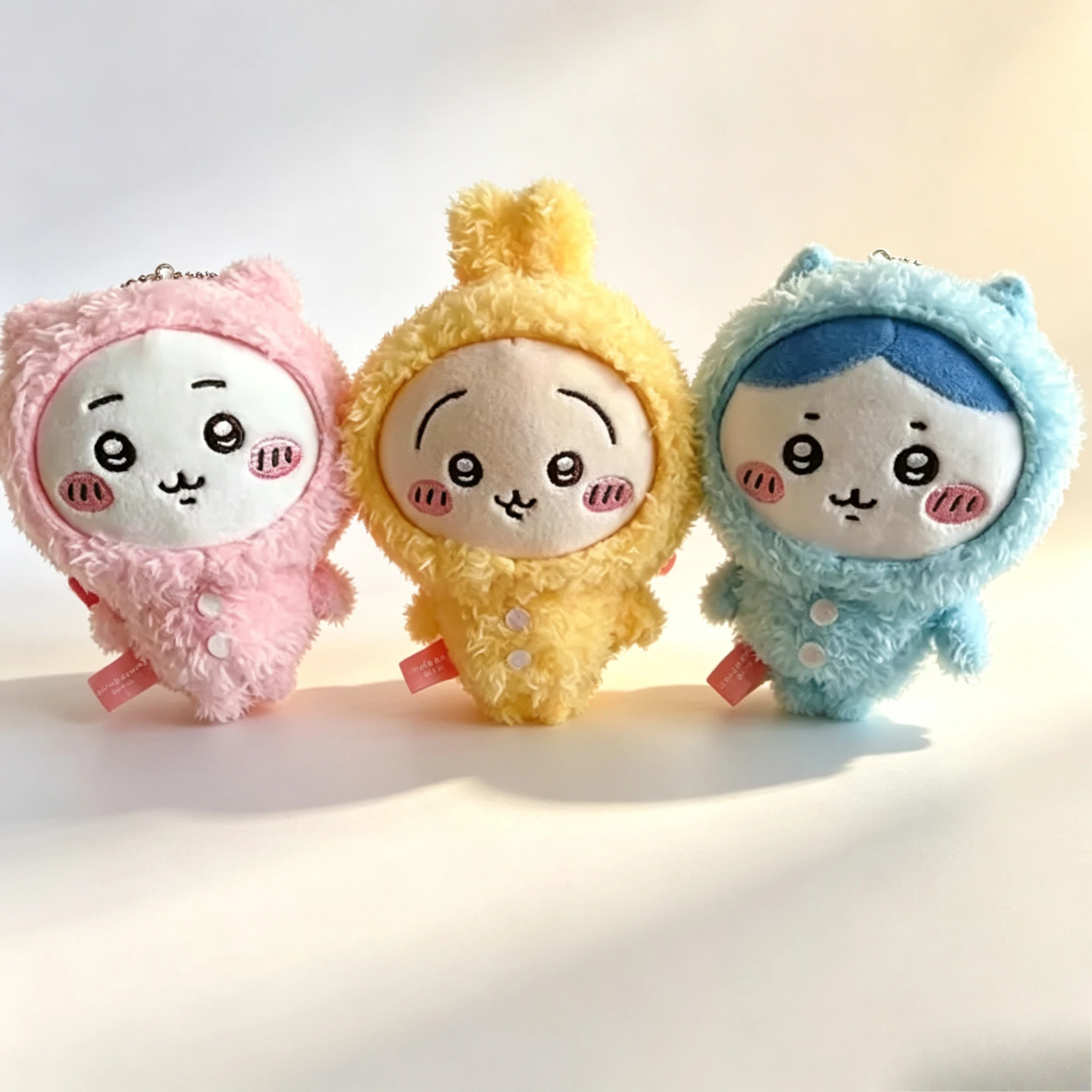 New Chiikawa Anime 10cm Plush Doll Kawaii Usachi Keychain Hachiware Stuffed Pendent Cute Backpack Ornament Toy Gift