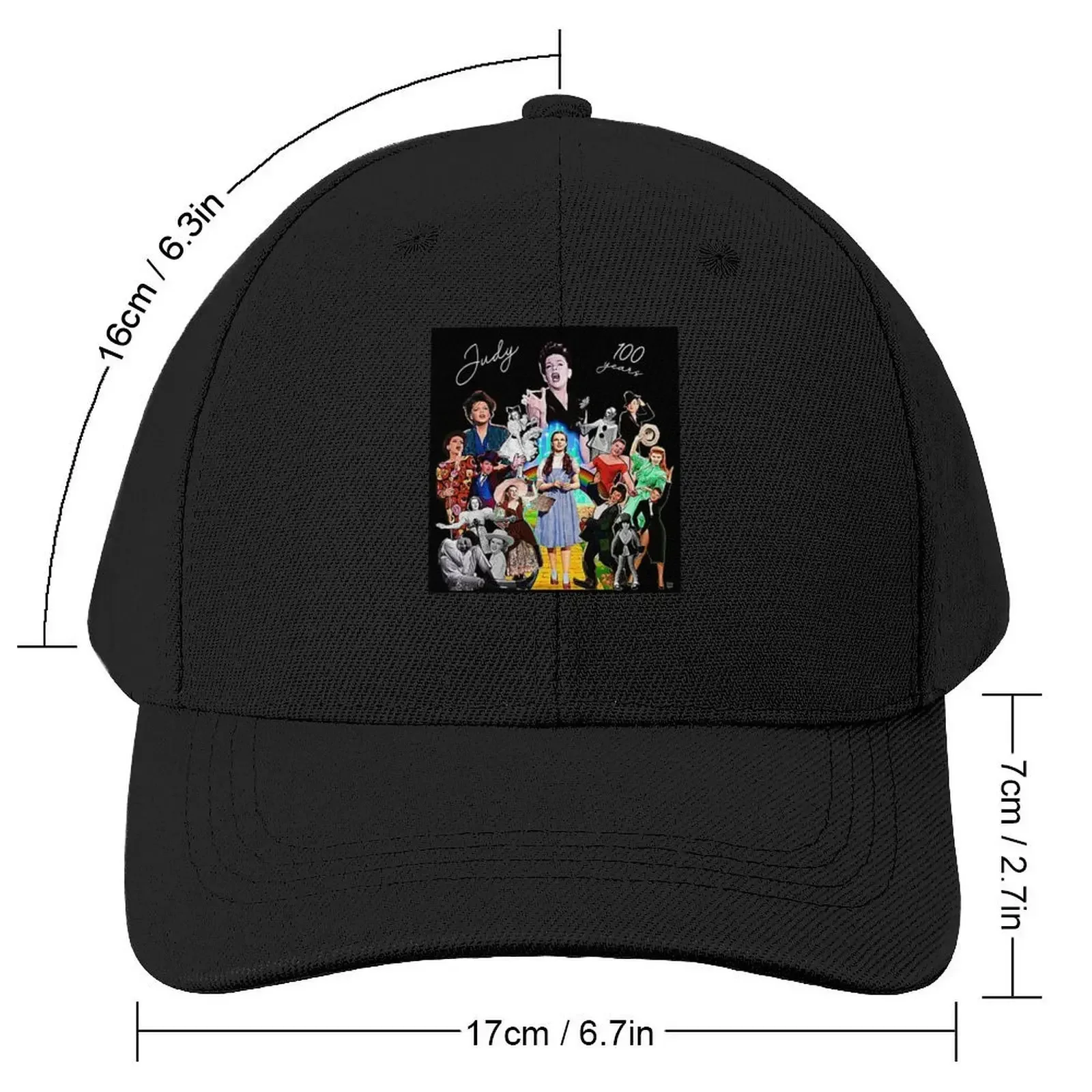 Judy Garland. Celebrating her 100 years. Baseball Cap Custom Cap summer hat Men's Caps Women's