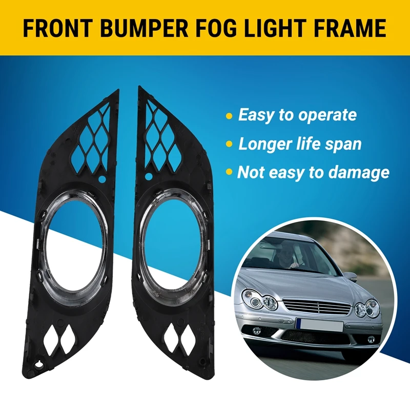 Front Bumper Fog Light Frame 2118850522, 2118850622, 2118850974, 2118851074 For Mercedes Benz E Class W211 2007-2009