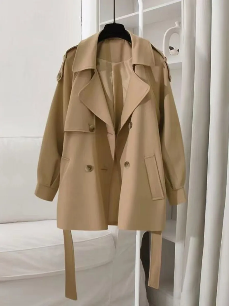 

Slimming Effectiveness plus Size Jacket Coat Women's Short Loose Hong Kong Style Spring Autumn New Top High End Women's Multi...