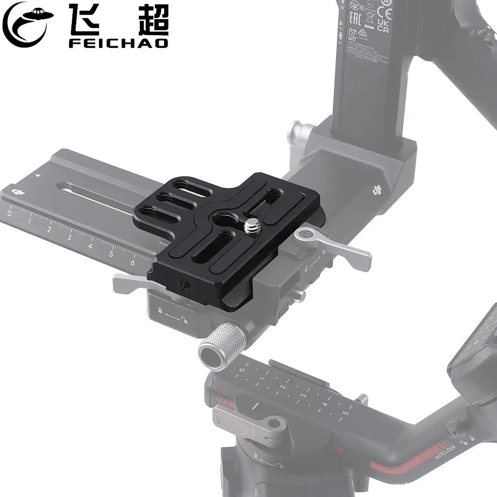 Plaque � d�gagement rapide pour stabilisateur DJI Ronin RS2 RSC2 RS3 RS3 Pro, support de cam�ra pour vlog, tr�pied, monopode, cardan portable