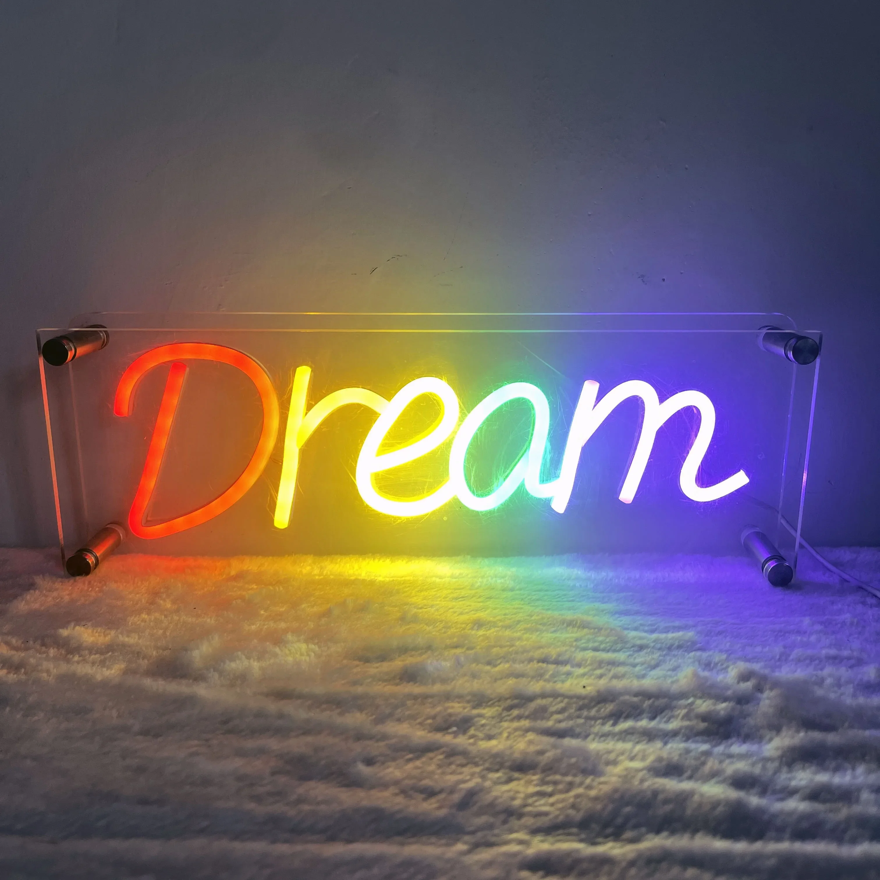 

Dream Neon Light Box USB Powered LED Neon Sign Box For Home Party Shop Bar Bedroom Meeting Table Decoration Gifts For Friends