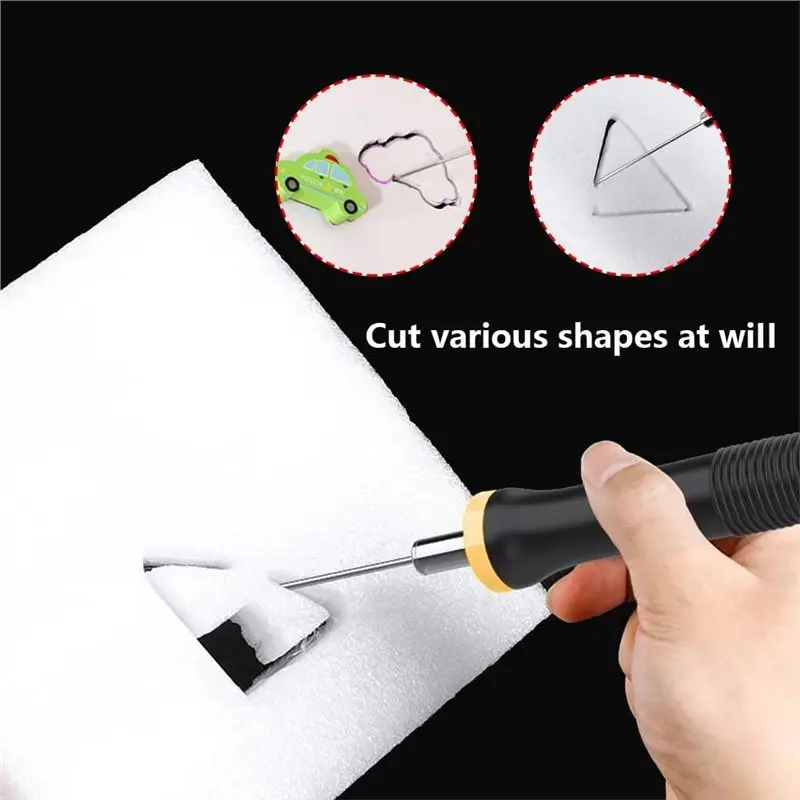 AWAH Foam Cutter Hot Wire Electric Styrofoam Cutting Pen Tool 2 Needle Heat-Insulated Handle US Plug Higher Temperature